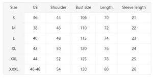 Tableau des tailles détaillé pour polo homme avec mesures précises du S au XXXL en cm