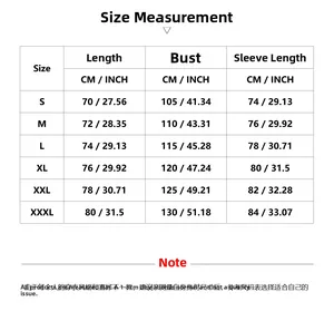 Detailed men's waffle knit Henley shirt size guide chart from S to XXXL with measurements