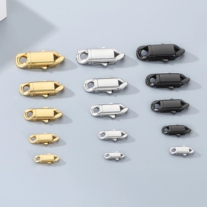 Hochwertige Karabinerverschlüsse aus Edelstahl in Gold Silber und Schwarz für Schmuck