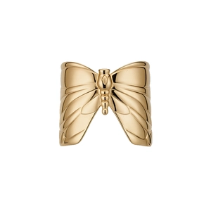 Elegante vergoldete Schmetterling Armspange für Damen mit detailliertem Flügeldesign