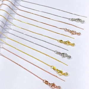 Cadena de Collar DIY de Acero Inoxidable Con Cierre de Langosta Cadena en O Ajustable para Accesorios de Creación de Joyas