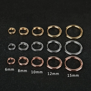 Minimalistische Kupfer Creolen Für Damen Herren Mode Einfache Polierte Kreis Ohr Manschette Gold Silber Roségold Ohr Schmuck