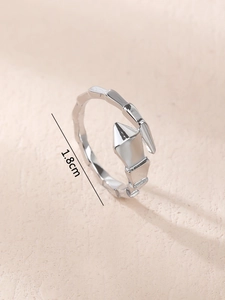 Vista dettagliata dell'anello a lisca di pesce argento con fibbia a cintura e diametro 1,8cm