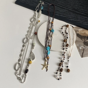 Collar Largo de Cuentas Bohemio Estrella de Mar Concha Cadena de Cintura Multiusos para Mujer Joyas de Cuerpo Étnicas Vintage