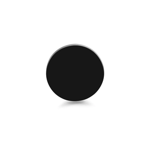 Orecchini a perno tondi minimalisti in acciaio inossidabile nero opaco dal design elegante