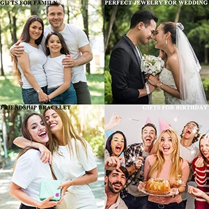 Bracciale rigido in acciaio per matrimoni, regali di famiglia e compleanni