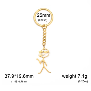 Detail view of funny smoking boy pendant with dimensions 37.9x19.8mm and weight specs