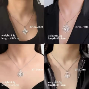 Gold-plated stainless steel Lotus OM yoga pendant necklace collection for women