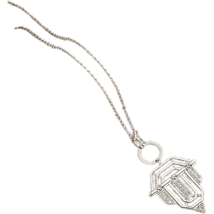 Collana con pendente a scudo turco vintage con micro-pave di diamanti Art Déco su catena