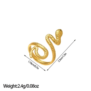 Macro shot showing 18k gold plated leaf ring dimensions of 3.3cm by 1.78cm