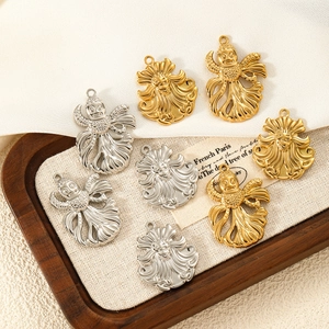 Colgantes Vintage de Acero Inoxidable Cabeza de León Pez Accesorios Joyería DIY Oro Plata Animales Impermeables Hipoalergénicos para Collares