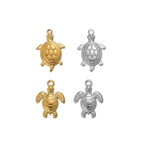 Pendentifs en forme de tortue en or et argent pour la création de bijoux et bricolage