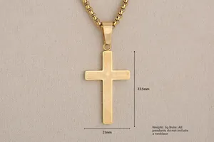 Λεπτομερής προβολή χρυσού σταυρού 33,5mm x 21mm με διαστάσεις και πληροφορίες βάρους