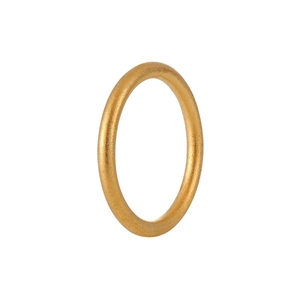 Minimalistische Mat Gezandstraalde Roestvrijstalen Ring Verguld Massieve Vingerring Voor Dames Mode Sieraden