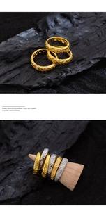 Detailansicht strukturierter Weizenähren-Ringe in Gold und Silber mit Zirkonia-Besatz
