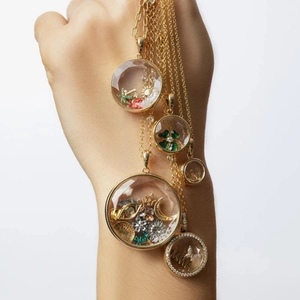 Collier Médaillon Vintage en Cuivre Plaqué Or 18K pour Femmes DIY Pendentif en Verre Ouvert Cœur Rond Rectangle Bijoux de Mode