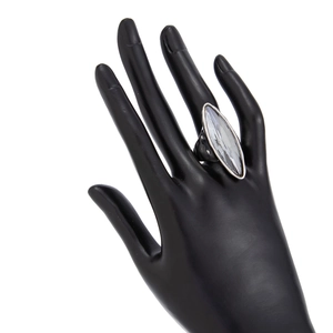Collana lunga alla moda con ciondolo in cristallo acrilico marquise e catena a serpente