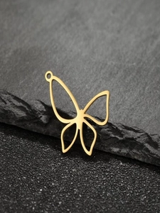 Schmetterling Anhänger Edelstahl Hohl Anhänger Für DIY Schmuckherstellung Halsketten Armbänder Ohrringe Mode Elegant
