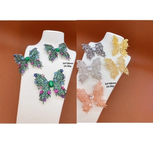 Elegant Butterfly Zirconia Brooch Pin For Women Luxury Large Rhinestone Butterfly Brooch For Suits Fashion Jewelry Accessory