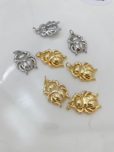 Gros plan détaillé de pendentifs scarabées en or et argent pour bijoux DIY