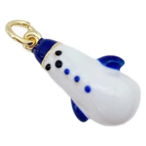 Cute snowman and snowflake pendant accessory for Christmas gift and bag charm