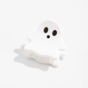 Détail d'une pince à cheveux en forme de fantôme blanc mignon pour Halloween