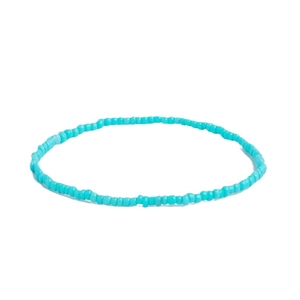 Pulsera minimalista de cuentas turquesas de estilo vintage para hombre y mujer