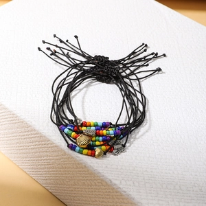 Braccialetti bohémien MIYUKI fatti a mano con perline e ciondoli a conchiglia e farfalla
