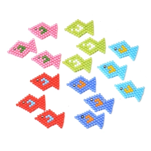 Ciondoli a forma di pesce in perline MIYUKI colorate per la creazione di gioielli fai da te