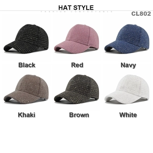 Casquettes de baseball à carreaux texturées pour hommes et femmes en six couleurs