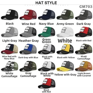 Netz-Trucker-Hüte mit GIRL DAD-Stickerei in verschiedenen Farben und Camouflage-Mustern