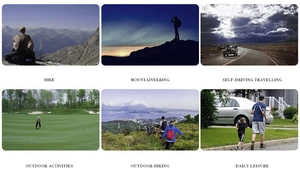 Infographic showing washed baseball cap use in hiking, travel, and daily leisure activities