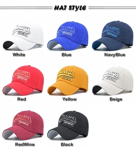 Detailed grid of 8 colors for the cotton baseball cap with 75 New York City embroidery