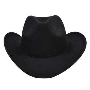Classico Cappello da Cowboy Occidentale Fedora in Lana Feltro a Tesa Larga Cappello Jazz per Uomo Donna Casual All'aperto