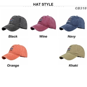 Berretti da baseball vintage in cotone lavato con ricamo SURF WAVE in cinque colori