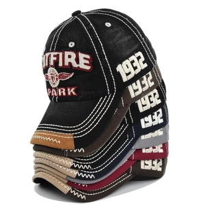 Vintage SPITFIRE geborduurde honkbalpetten in zes kleuren met distressed wassing