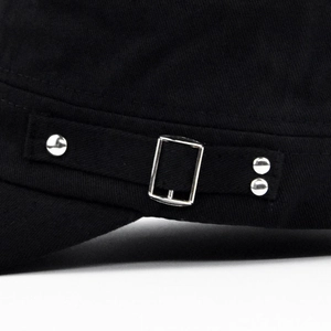 Unisex Βαμβακερό Flat Top Στρατιωτικό Καπέλο Cadet Ρυθμιζόμενο Vintage Καπέλο Στρατού Με Μεταλλική Πόρπη Πριτσίνια Για Υπαίθρια Προστασία Από Τον Ήλιο