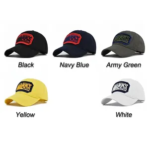 Classic Mann's embroidered cotton baseball caps in multiple colors for casual outdoor wear