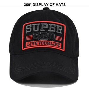 Super Bro Embroidery Baseball Cap Cotton Adjustable Sporty Outdoor Sun Hat For Men Women Casual Fashion Snapback Hat
