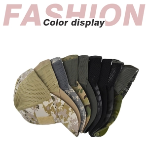 Selection of tactical baseball caps with breathable mesh back and velcro side panels