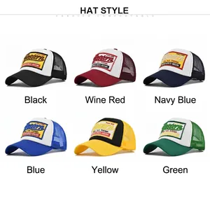 Classic 1985 Western embroidered mesh trucker baseball caps in six assorted vintage colors