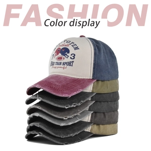 Vertical stack showing color options for vintage distressed graffiti baseball caps