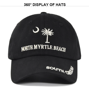 Myrtle Beach South Carolina Stickerei Baseballkappe Verstellbare Baumwolle Sport Sonnenhut Für Damen Herren
