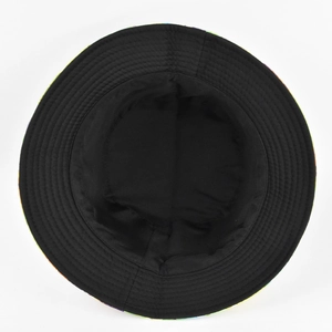 Detailed view of bucket hat interior showing durable stitching and high-quality fabric