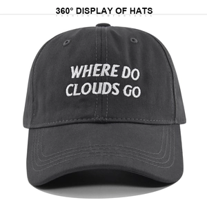 Cotton Baseball Cap For Men Women Embroidered Letter Sun Protection Breathable Adjustable Peaked Hat Outdoor Sport Casual Accessory