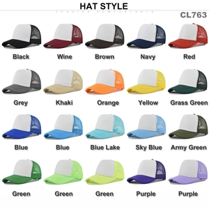 Griglia all'ingrosso di 20 cappellini trucker colorati in schiuma con rete regolabile