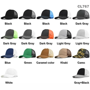 Classic mesh trucker hats in seventeen vibrant colors for sports and casual wear
