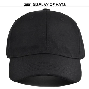 Vue détaillée de face d'une casquette de baseball noire avec coutures de visière