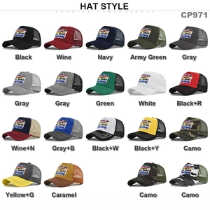 Collection de casquettes de baseball en maille respirante style trucker pour hommes et femmes