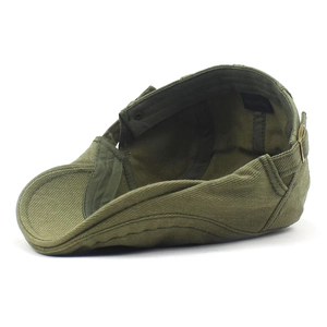 Béret en coton vert armée pour hommes avec boucle réglable pour la protection solaire